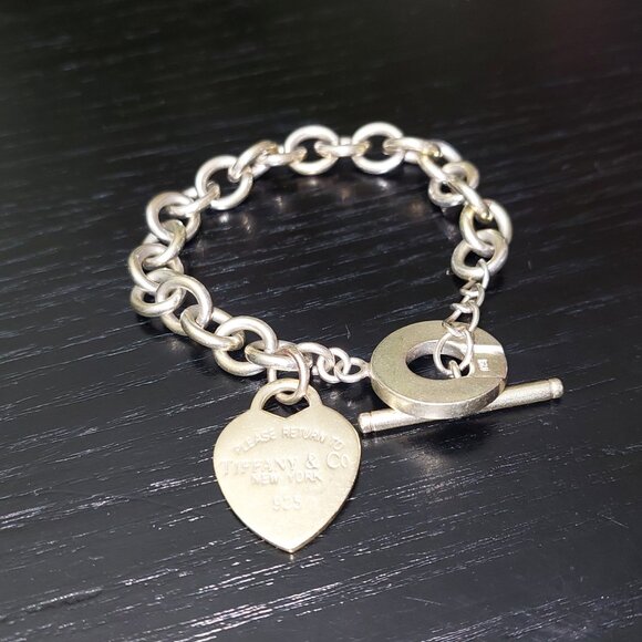 Bracelet Tiffany Toggle Closure Sterling Silver - Picture 4 of 5